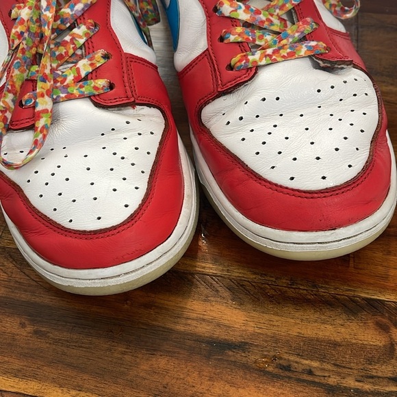 Nike Dunk Low men’s 9.5 QS LeBron James Fruity Pebbles Sneakers DH8009-600 - Picture 4 of 17